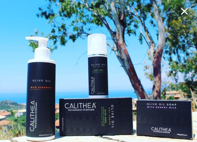 Calithea 3 Pack 100% Natural, Organic Olive Oil Soap With Donkey Milk