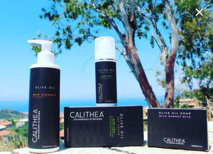 Calithea 3 Pack 100% Natural, Organic Olive Oil Soap With Donkey Milk
