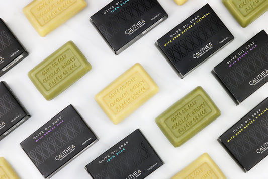Calithea 3 Pack 100% Natural, Organic Olive Oil Soap With Donkey Milk