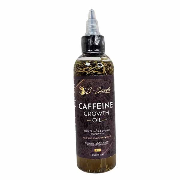 Caffeine Hair Growth Oil 2oz, Herbs, Biotin, Essential oils For All